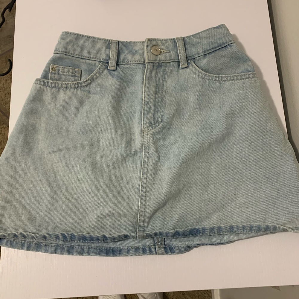 H&M Light Blue Jean Skirt